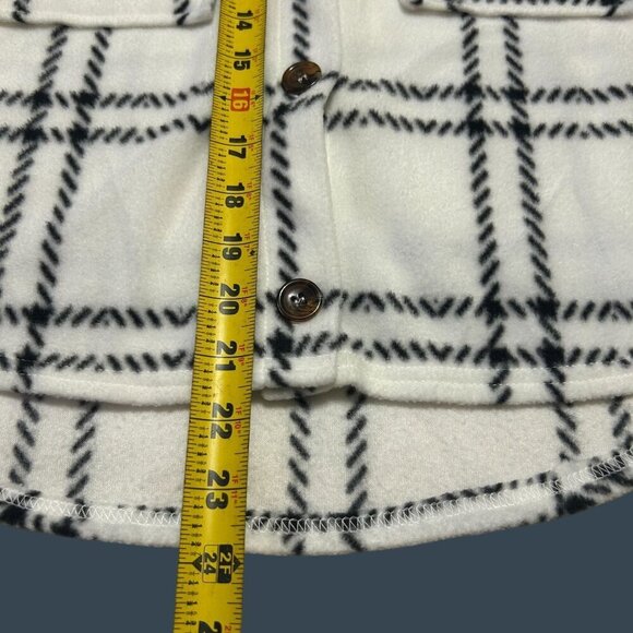 Jolie & Joy Womens Medium Plaid Fleece Button-Up Cottagecore‎ Cabincore Ranch - Picture 6 of 8